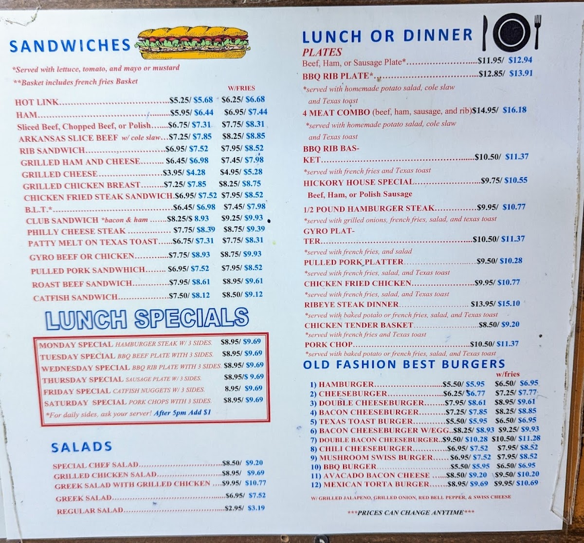 Hickory House Barbecue Menu - Image 3